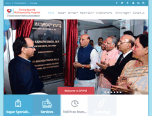 Tablet Screenshot of divinehearthospital.com